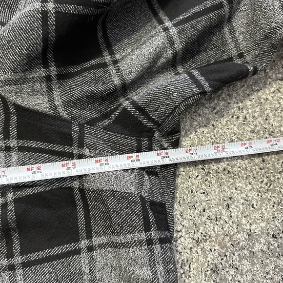 Duluth Folklore Flannel Duster Womens 3X Plus Long Shirt Jacket Shacket Black - Picture 4 of 7